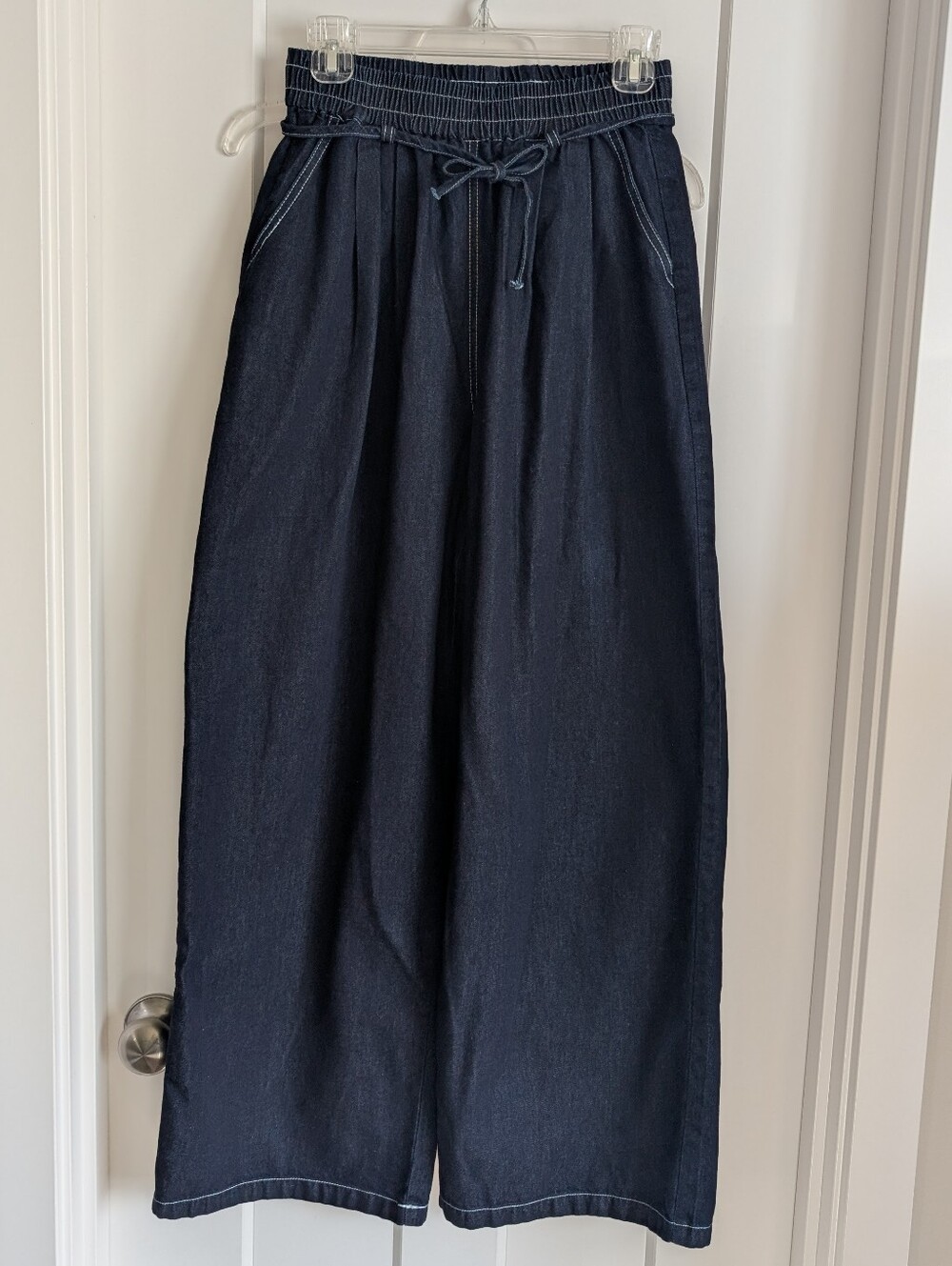 Women's Pull On High Waist Denim Pants Size 26-28